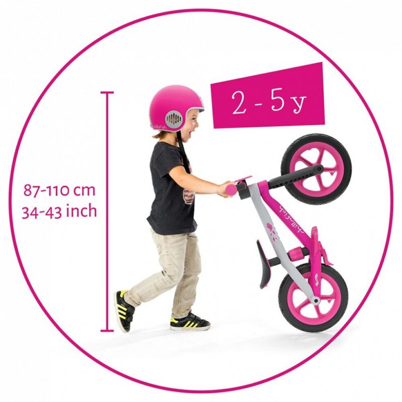 BICICLETA DE APRENDIZAJE BMX (PINK) - CHILLAFISH