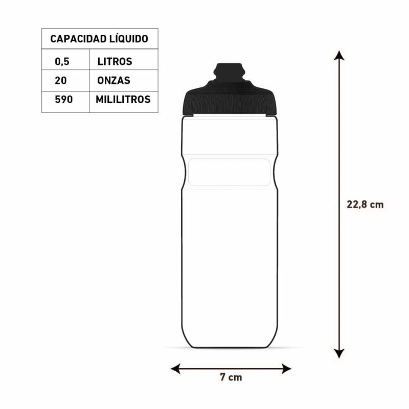 BOTELLA CARAMAGIOLA TÉRMICA BREAKAWAY® - 600ML - WHITE / GREY - POLAR