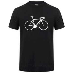 POLERA ALGODÓN AZÚL ESTAMPADO BICICLETA