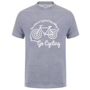 POLERA ALGODÓN GRIS ESTAMPADO GO CYCLING