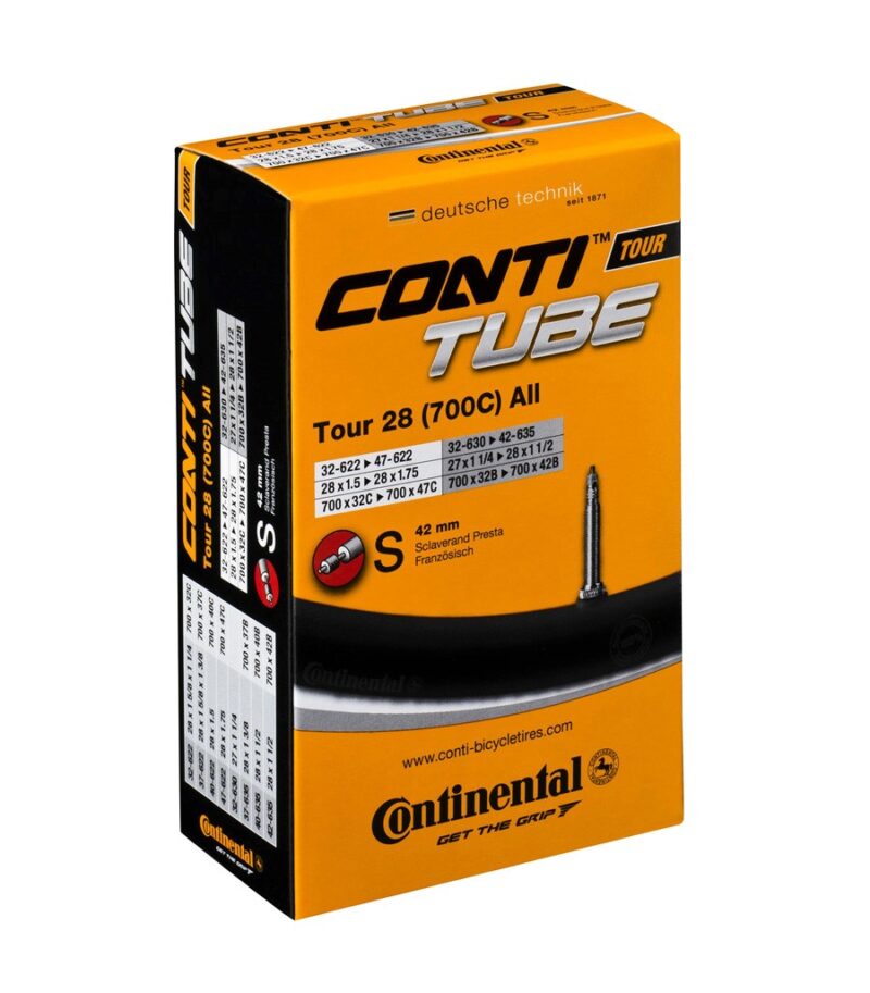 CÁMARA CONTINENTAL TOUR 700C 28 V/TUB. 42MM - CONTINENTAL